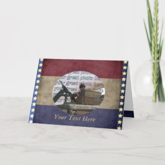 Carte Cadre photo militaire personnalisé