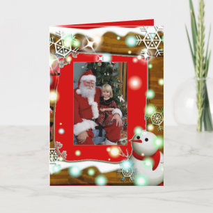 Carte cadre photo Noël