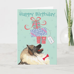 Carte Cadres d'anniversaire Keeshond Card