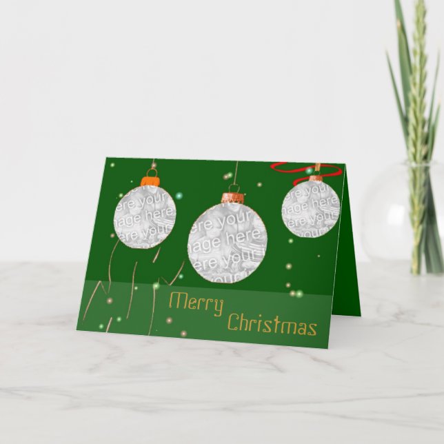 Carte Cadres photo de Christmas Balls (Devant)
