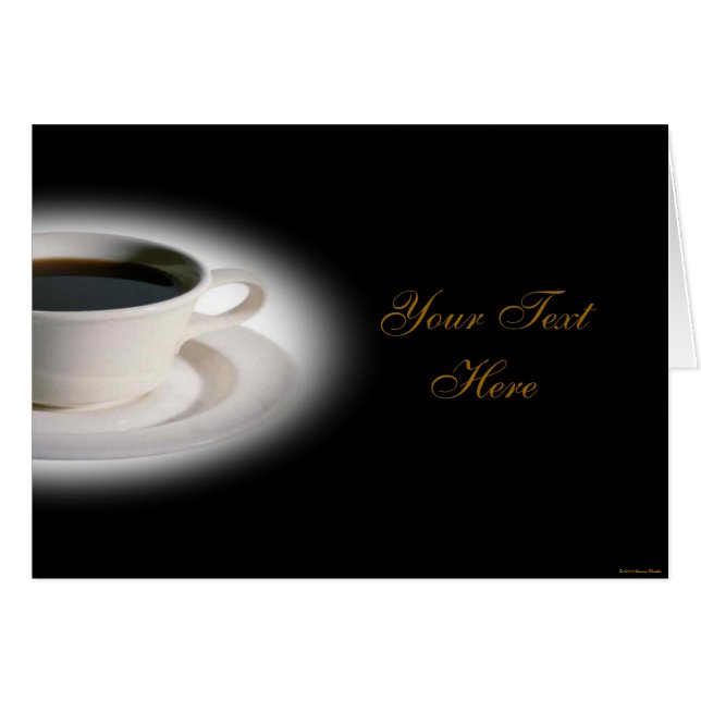 Carte café (Devant horizontal)