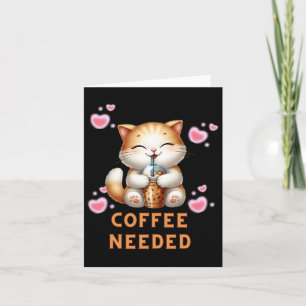 Carte Café Cat Nécessaire À Sticker