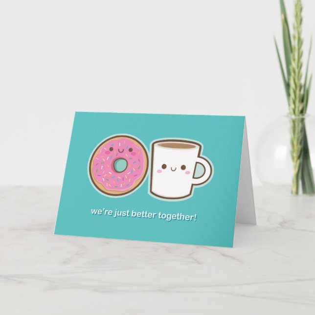 Carte Café & Donut Kawaii (Devant)