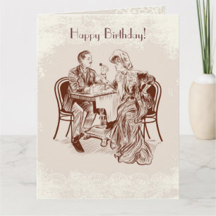 Carte café et amour