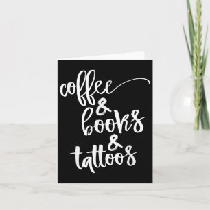 Carte Café Et Livres Et Tatouages