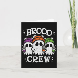 Carte Café glacé Cute Ghosts - Café fantôme Halloween -