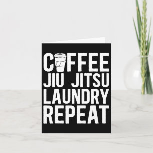 Carte Café Jiu Jitsu Laverie Répéter Mélange Arts Martia