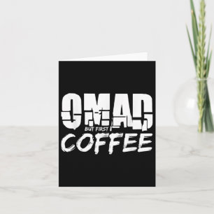 Carte Café Omad pour un repas par jour Buveur de café