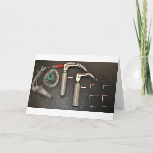 CARTE CAFÉ POUR ANESTHÉTISTES (Devant)