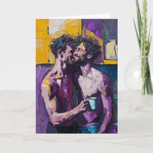 Carte Café Purple Passion Embrasse (Devant)