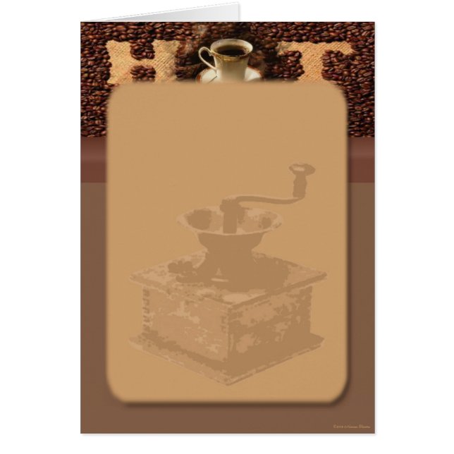 Carte café rôti (Devant)