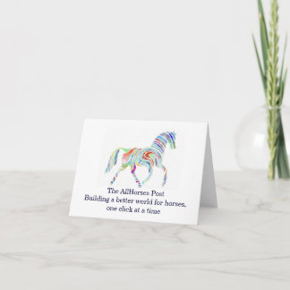 Carte cafepresslogo, The AllHorses PostConstruire un par