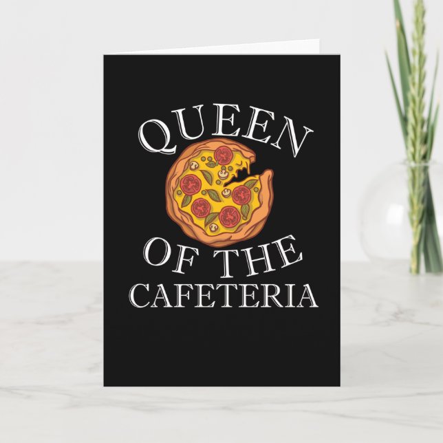 Carte Cafétéria de l'école Déjeuner à la retraite dame (Devant)