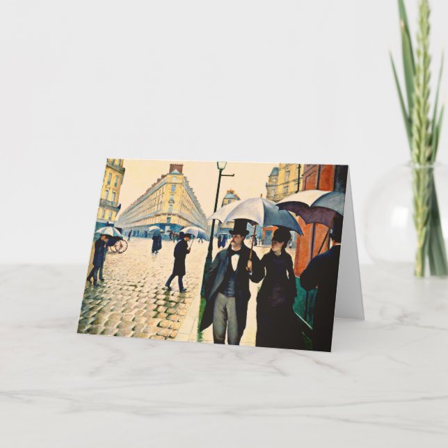 Carte Caillebotte - Paris par temps de pluie, (Devant)