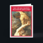 Carte Cain Abel Not Brother's Kippah Funny Birthday Card<br><div class="desc">Cain Abel Not Brother's Kippah Funny Birthday Card — Jewish FunnyBone Greeting Cards — Un mélange 100% frais d'humour juif insolite et irrévérencieux,  Jewish FunnyBone repousse l'enveloppe de la manière qu'aucune autre carte à thème juif n'a jamais eu.</div>