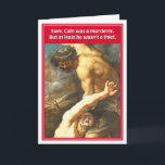 Carte Cain Abel Not Brother's Kippah Funny Birthday Card<br><div class="desc">Cain Abel Not Brother's Kippah Funny Birthday Card — Jewish FunnyBone Greeting Cards — Un mélange 100% frais d'humour juif insolite et irrévérencieux,  Jewish FunnyBone repousse l'enveloppe de la manière qu'aucune autre carte à thème juif n'a jamais eu.</div>