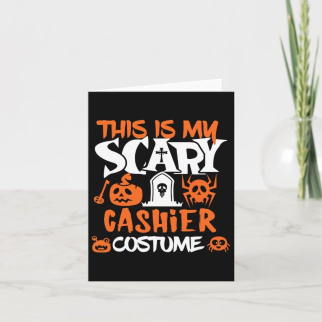 Carte Caisse Halloween chemise costume Drôle Hommes Femm (Devant)