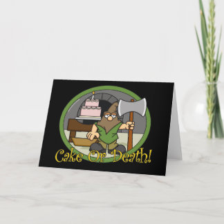 Carte Cake or Death Greeting Cards