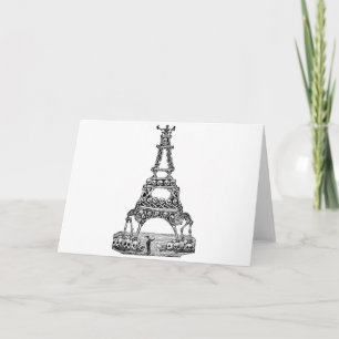 Carte Calavera de la Tour Eiffel vers la fin des années 