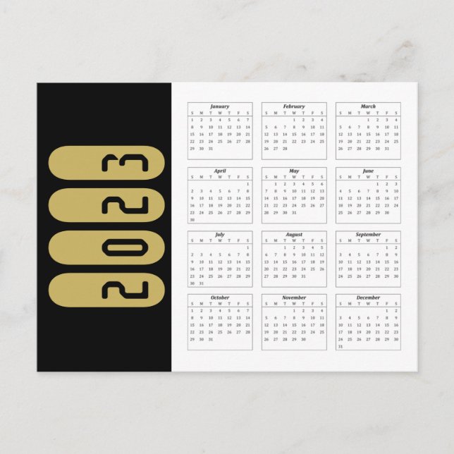 Carte Calendrier 2023 (Devant)