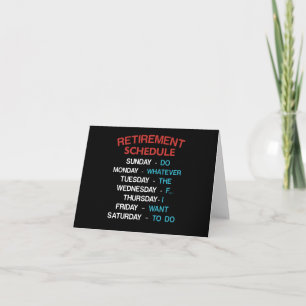 Carte Calendrier de la retraite Bureau Humor Coworker