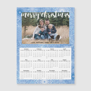 Carte Calendrier magnétique photo 2019 de Noël