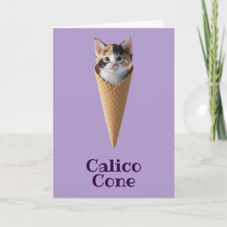 Carte Calico Cat Cone