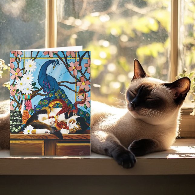 Carte Calico Cat Dragon Rouge (Créateur téléchargé)