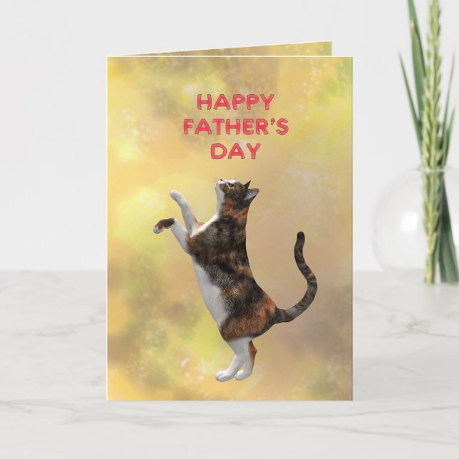 Carte Calico chat et Fête des pères (Devant)