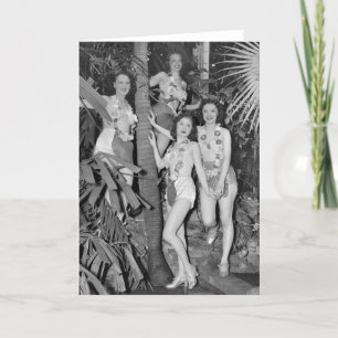 Carte California Girls, années 1930