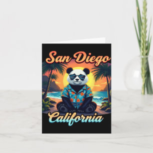 Carte California Nouvel An 2025 Voyage de Famille Panda