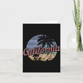 Carte California Surf Vintage Souvenir Cali Beach Surfer