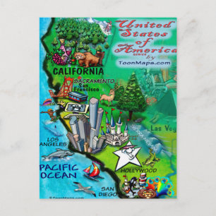 Carte California USA