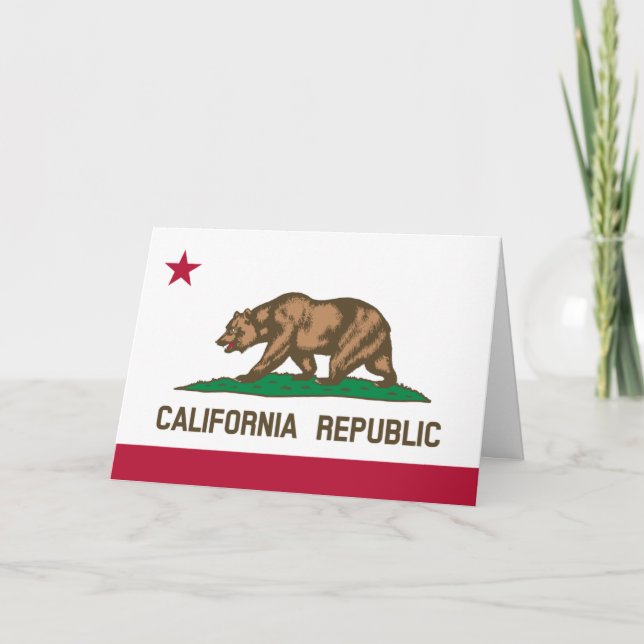 Carte Californian Flag, Flag of California (Devant)
