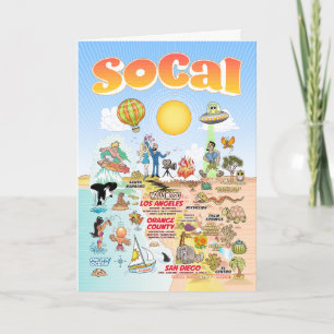 Carte Californie du Sud Vierge