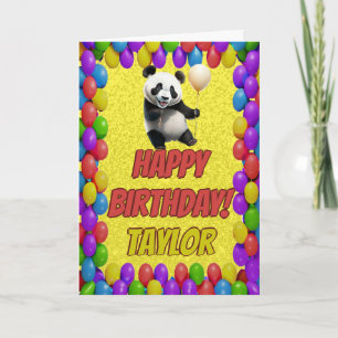 Carte Câlin Ourson Panda Joyeux Anniversaire