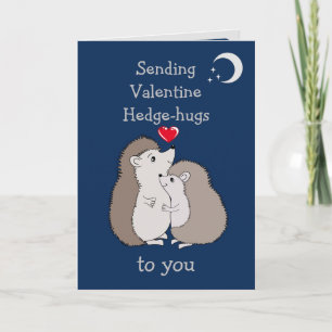 Carte Câlins de hérissons de la Saint-Valentin 