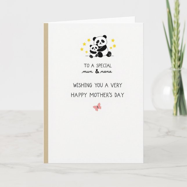 Carte Câlins d'Ours Étoilés (Devant)