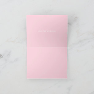 Carte Câlins et bisous typographie moderne grasse rose b