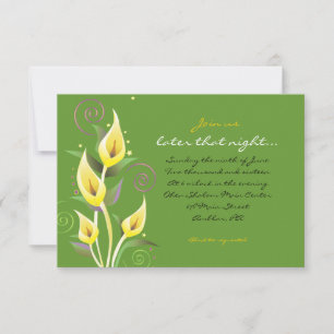 Carte Calla Lily Flower Party
