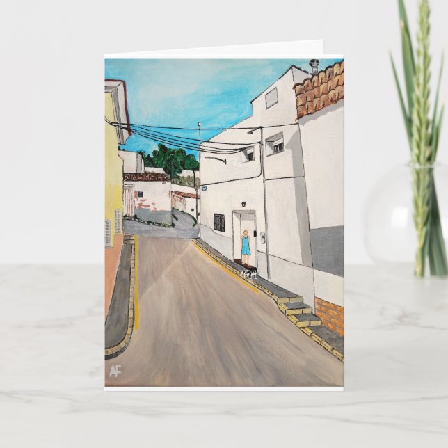 Carte Calle Cabanilles Peinture d'Alfred Fox (Devant)