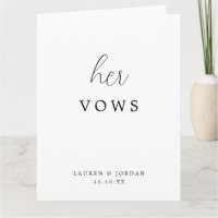 Calligraphie de script minimal Ses Vows Mariages