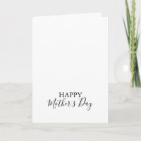 Calligraphie minimaliste simple Fête des Mères