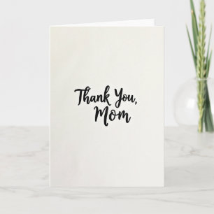 Carte calligraphiée "Merci Maman"
