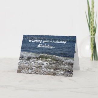 Carte Calming Waves Birthday Card