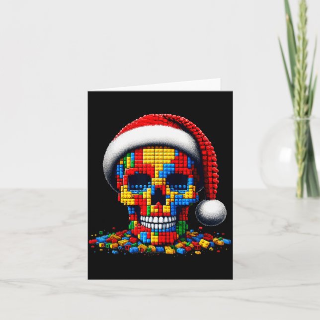 Carte Calque de Crâne de Noël Maître Constructeur de Bri (Devant)