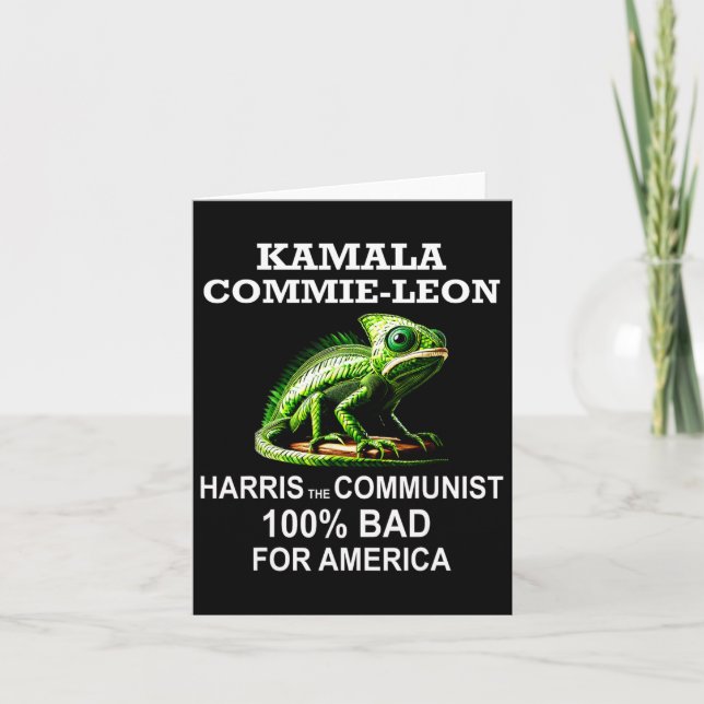 Carte Camarade Kamala Commie Leon Commieleon Communiste  (Devant)