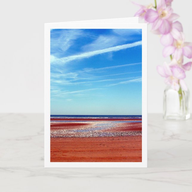 Carte Camber Sands, Paysage de plage ensoleillée (Orchidée)