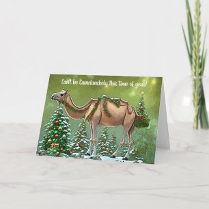Carte Camel Cute Christmas