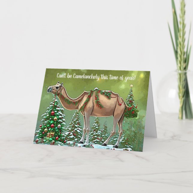 Carte Camel Cute Christmas (Devant)